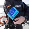 Ein Beamter der deutschen Bundespolizei im Frontex-Einsatz auf der griechischen Insel Samos.