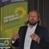 Anton Hofreiter, Fraktionsvorsitzender der Grünen im Bundestag, zeigte sich in Mertingen von seiner nachdenklichen Seite. 	