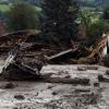 Verwüstung in St. Lorenzen: Eine durch heftige Regenfälle ausgelöste Schlammlawine sorgte für Zerstörung im Ort in der Steiermark.