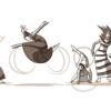 Ein Google Doodle zu Ehren der US-amerikanische Tänzerin, Choreografin und Pädagogin  Martha Graham.