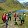 Die Freunde des Zusamtals bei einer Wanderung im Hochgebirge der herrlichen Bergwelt des Lechtals zwischen den Allgäuer Alpen und dem Arlberg. 