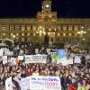 Schon in den vergangenen Jahren hatte es zahlreiche Demonstrationen von Frauen in Spanien (hier in Madrid) gegeben.