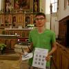 Informatikstudent Josef Liedl hat mit einer W-Lan-Box, einem Raspberri Pi (Mini-Rechner) sowie einer Liste mit QR-Codes die technischen Voraussetzungen für den digitalen Kirchenführer in Schwenningen geschaffen. 