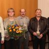 Die scheidenden Gemeinderäte: (von links) Peter Wenninger, Karin Wengert, Peter Hofmann und Alfred Gehring sowie Xaver Schnierle.  
