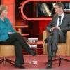 Bundeskanzlerin Angela Merkel zu Gast bei Günther Jauch. dpa
