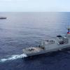 China wirft den USA vor, die «USS Gabrielle Giffords» (l) habe sich ohne Genehmigung dem Ren'ai-Riff genähert.