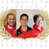 Wer wird Sportler des Monats? (Von links) Fußballspielerin Annabell Aumann, Kegler Christian Müller oder Eisstockschützin Heidi Trabelsi.  	