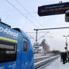 Zugausfälle gab es am Gersthofer Bahnhof in diesem Jahr schon bei eisiger Kälte. 