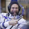 Der dänische Astronaut Andreas Mogensen vor dem Start zur ISS.