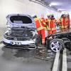 Im Tunnel der Umgehungsstraße von Bad Wörishofen sind zwei Autos frontal zusammengestoßen. 