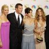 Das Bild zeigt die "Friends"-Darsteller David Schwimmer, Lisa Kudrow, Mathew Perry, Courtney Cox Arquette, Jennifer Aniston und Matt LeBlanc im Jahr 2002.