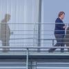 Horst Seehofer und Angela Merkel auf dem Balkon des Bundeskanzleramts. Am Samstagabend haben sie noch gesprochen. Am Sonntag soll die Unionskrise überwunden sein - so oder so.