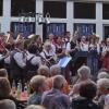 Das große Finale mit der Lechtalserenade vereinte alle drei Musikkapellen in Ellgau und brachte es so auf eine stattliche Anzahl Musiker. 	