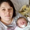 Ilita Postoj hat an Neujahr ihr erstes Baby zur Welt gebracht: Der kleine Juel wiegt 3630 Gramm.
