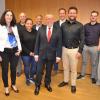 Das neue Team der Kreis-SPD (von links) Maren Bachmann, Erich Krnavek, Denice Himmel, Kasim Kocakaplan, Karl-Heinz Brunner, Ulrich Schäufele, Daniel Fürst und Fabian Kaimer. 