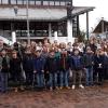 Bürgermeister Michael Higl empfing die französischen und deutschen Schüler im Meitinger Rathaus. Anschließend entstand dieses Gruppenfoto