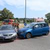 Unfall nahe Unterknöringen auf der Staatsstraße 2024: Zwei Fahrzeuge sind zusammengestoßen, weil der Fahrer des einbiegenden Autos die Vorfahrt des von Limbach herannahenden Wagens missachtete. 