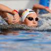 Leonie Beck kam beim Olympia-Freiwasserschwimmen über zehn Kilometer als Fünfte ins Ziel.