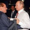 Herzlich einander zugetan: Silvio Berlusconi (l) und Wladimir Putin.