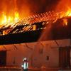 Riesige Feuersbrunst: In Scheyern brannte eine Scheune in der Nacht zum Sonntag ab. 