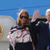 US-Präsident Donald Trump und seine Frau Melania sind in London gelandet.