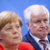 Bundeskanzlerin Angela Merkel neben Horst Seehofer.