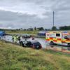 Unfall bei Starkregen: Auto kommt von der A96 ab