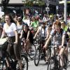 Die Aktivisten der Fridays-for-Future-Bewegung waren am Freitag ausnahmsweise mit dem Fahrrad unterwegs. 	 	