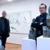 Stefan Wehmeier (links im Bild) und Basilius Kleinhans präsentieren in der Schwäbischen Galerie Oberschönenfeld unter dem Titel „Leichtigkeit und Schwere“ erstmals gemeinsam ihre Arbeiten.  	