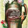 "Dieser Stoff macht kugelrund, wer den trinkt, wird gesund", heißt es auf der Grußkarte vom Anstich zur Biergartensaison 1902 beim Herrle-Saal an der Singerstraße.