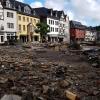 Die Altstadt von Bad Münstereifel wurde vom Hochwasser verwüstet. 