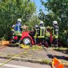 Bei einem Unfall nahe Vöhringen sind zwei Männer schwer verletzt worden.