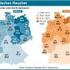 Raucher in Deutschland, nach Geschlecht und Bundesland.