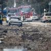 Trümmerwüste in Ludwigshafen: Die Explosion zerstörte in weitem Umkreis Gebäude und Autos.