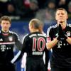 Die Spieler des FC Bayern München sind mit dem Unentschieden nicht zufrieden. Foto: Christian Charisius dpa