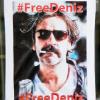 Plakate rufen in Berlin zur Freilassung des deutsch-türkischen Journalisten Deniz Yücel auf. 