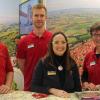 Die Tourismusvereine Ferienland Donau-Ries und Geopark Ries repräsentierten zum Auftakt der Messesaison den Landkreis auf der CMT in Stuttgart. Zum Standpersonal gehörten unter anderem Klemens Heininger, Johannes Hafner, Heike Burkhardt und Carolin Schober-Mittring (von links). 	