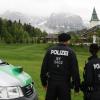 Polizisten vor Schloss Elmau in dem der G7-Gipfel stattfindet. (Symbolfoto)