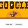 Google hat zum 155. Geburtstag des Pony Express ein Doodle kreiert. 