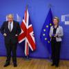 Boris Johnson und Ursula von der Leyen trafen sich für ein persönliches Gespräch hinsichtlich des Brexit-Handelspakts in Brüssel.