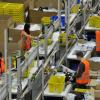 Mitarbeiter von Amazon in Leipzig: Die Gewerkschaft Verdi macht ernst. Sie will den Versandriesen zur Aufnahme von Tarifgesprächen zwingen.