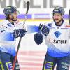 Absolviert mittlerweile bereite seine fünfte Saison beim ERC Ingolstadt: David Elsner (rechts). Ob der Angreifer auch in der kommenden Spielzeit weiter für die Panther auf Torjagd gehen wird, dürfte sich in den kommenden Wochen entscheiden. 