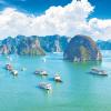 Eine der legendären Aussichten Vietnams: die Halong-Bucht.