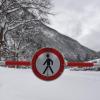 Der Ort Jachenau am Walchensee ist bis auf eine Notstraße von der Außenwelt abgeschnitten.