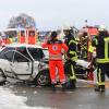 Bei einem Verkehrsunfall zwischen Konzenberg und Hafenhofen stieß ein 32-jähriger Polofahrer mit einem entgegenkommenden Fahrzeug zusammen.