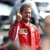 Der deutsche Formel-1-Star Sebastian Vettel jubelt über seinen Sieg in Silverstone.