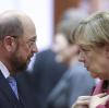 Martin Schulz und Angela Merkel sprechen ab morgen über eine Neuauflage der Großen Koalition.