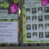 Wahlplakate der Grünen in Schondorf.