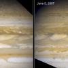 Aufnahmen des Hubble-Teleskops zeigen atmosphärische Veränderungen auf dem Jupiter. Der Durchmesser von Jupiter beträgt am Äquator 143.000 Kilometer. Jupiter ist im Schnitt 778 Millionen Kilometer von der Sonne entfernt und benötigt 4.332 Erdentage, um sie einmal zu umkreisen.    