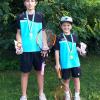 Die Sieger des Oettinger Tenniscamps (von links): Benjamin und Daniel Vitkovsky. 	